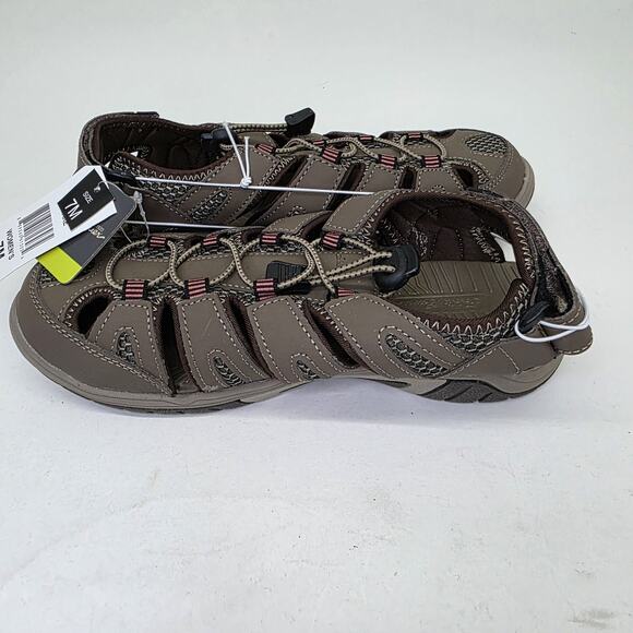 Eddie Bauer Women's Brown Blakely Bump Toe Sandals Sz 7M Hiking Walking Outdoor - Picture 6 of 8